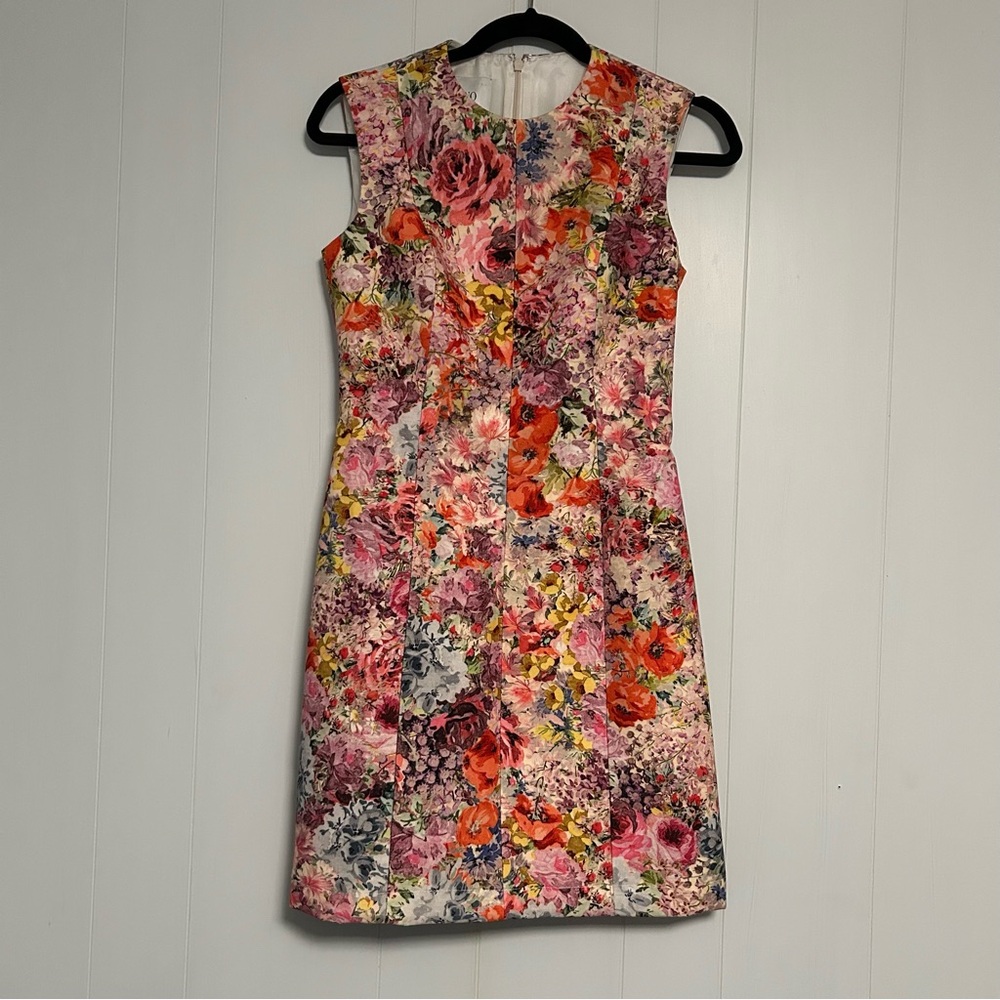 Valentino Floral Printed Sleeveless Mini Dress - Picture 5 of 16